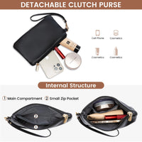 HKM-050067 Large Travel Laptop Tote Bag for Women - Multi-Functional Shoulder Handbag and Briefcase