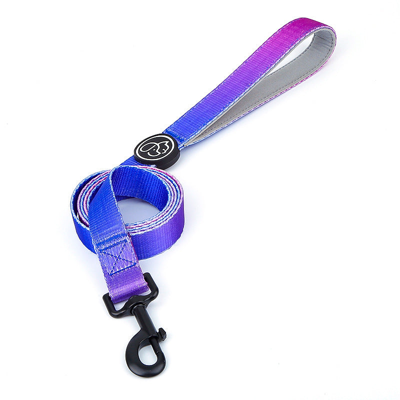 HKM-0501565 I Shaped Chest Strap Dog Collar and Leash Set in Various Colors