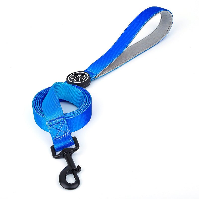 HKM-0501565 I Shaped Chest Strap Dog Collar and Leash Set in Various Colors