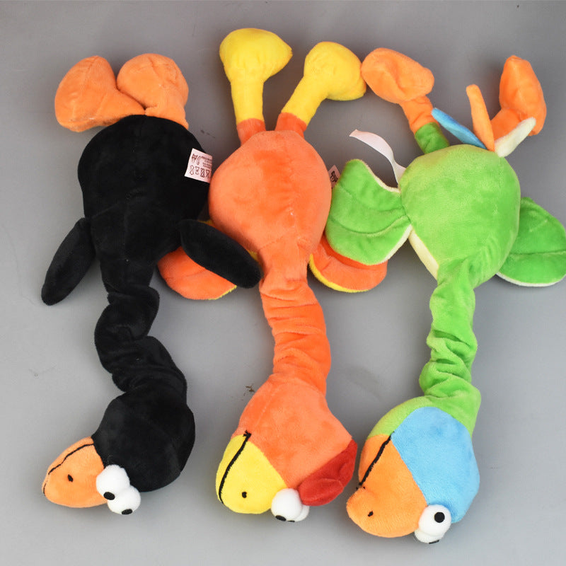 HKM-0501949 Bite-Resistant Plush Dog Toy with Sound – Ideal for Molar Health and Playtime 30x15cm