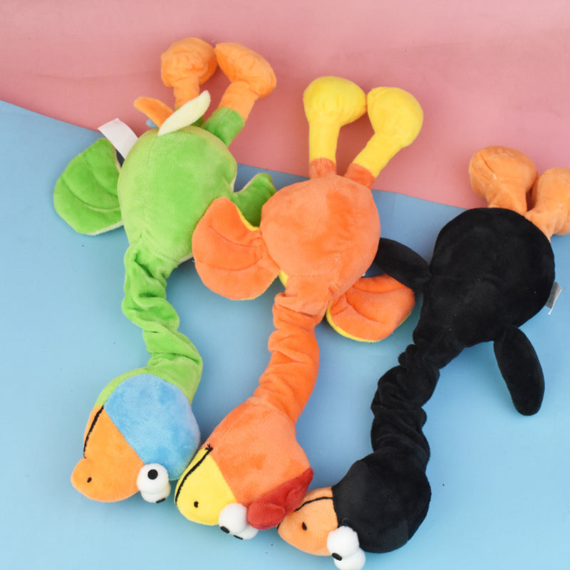 HKM-0501949 Bite-Resistant Plush Dog Toy with Sound – Ideal for Molar Health and Playtime 30x15cm