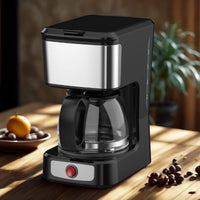HKM-050259 Stainless Steel 5-Cup Drip Coffee Maker with Clear Water Level Indicator