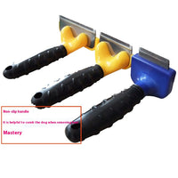 HKM-0503869 Dog Hair Removal Comb in Stainless Steel - Small, Medium, and Large Sizes Available