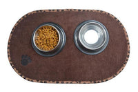 HKM-0504125 Microfiber Anti-Slip Dog and Cat Bowl Place Mat - Removable and Washable Pet Food Mat