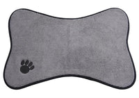 HKM-0504125 Microfiber Anti-Slip Dog and Cat Bowl Place Mat - Removable and Washable Pet Food Mat
