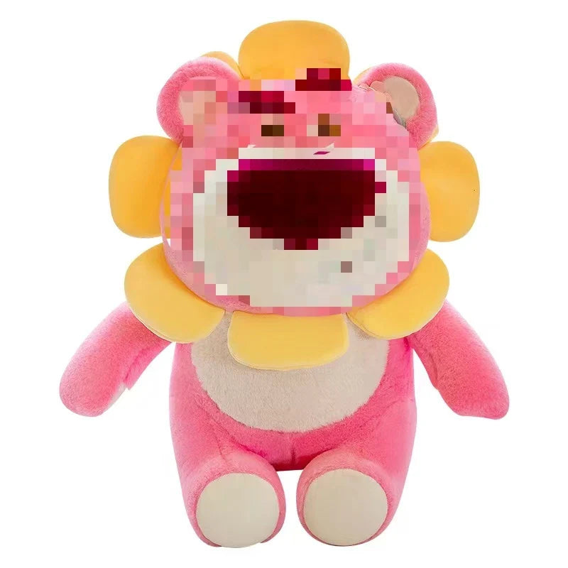 HKM-050515 Cute Strawberry Bear Plush Toy - Soft Stuffed Doll for Kids, Ideal for Birthdays and Holidays, Various Sizes Available