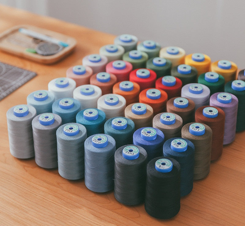 HKM-050515 Handmade DIY Big Shaft Machine Sewing Thread - 3000m Polyester, 42 Colors Available
