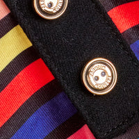 HKM-0506429 Striped Polo Shirt for Pets - Ins Style Sweater in Polyester, Sizes XS to XL
