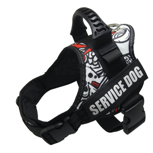 HKM-0507325 Explosion-Proof Nylon Chest Harness Leash for Pets - Breathable, Wear-Resistant with Locking Buckle