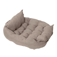 HKM-0508093 Customizable Multifunctional Folding Square Pet Cushion - Soft Deerskin Velvet with PP Cotton Filling, Stylish Design in Five Colors