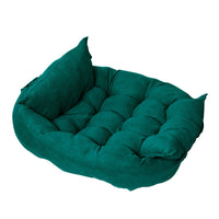 HKM-0508093 Customizable Multifunctional Folding Square Pet Cushion - Soft Deerskin Velvet with PP Cotton Filling, Stylish Design in Five Colors