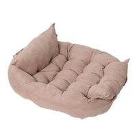 HKM-0508093 Customizable Multifunctional Folding Square Pet Cushion - Soft Deerskin Velvet with PP Cotton Filling, Stylish Design in Five Colors