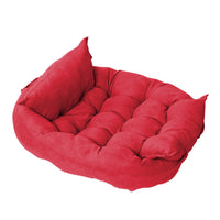 HKM-0508093 Customizable Multifunctional Folding Square Pet Cushion - Soft Deerskin Velvet with PP Cotton Filling, Stylish Design in Five Colors