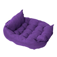 HKM-0508093 Customizable Multifunctional Folding Square Pet Cushion - Soft Deerskin Velvet with PP Cotton Filling, Stylish Design in Five Colors
