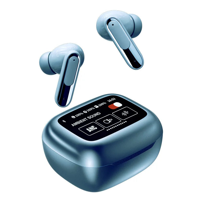HKM-050835 TWS In-Ear Headset with Smart Touch Screen, Bluetooth Connectivity, LED Battery Indicator