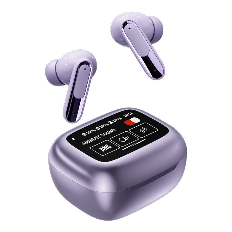 HKM-050835 TWS In-Ear Headset with Smart Touch Screen, Bluetooth Connectivity, LED Battery Indicator