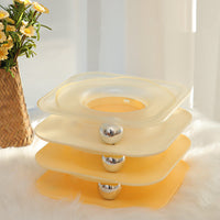 HKM-0508861 Square Cat Turntable Toy - Bite Resistant, Plastic Design for Fun and Engagement