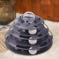 HKM-0508861 Square Cat Turntable Toy - Bite Resistant, Plastic Design for Fun and Engagement
