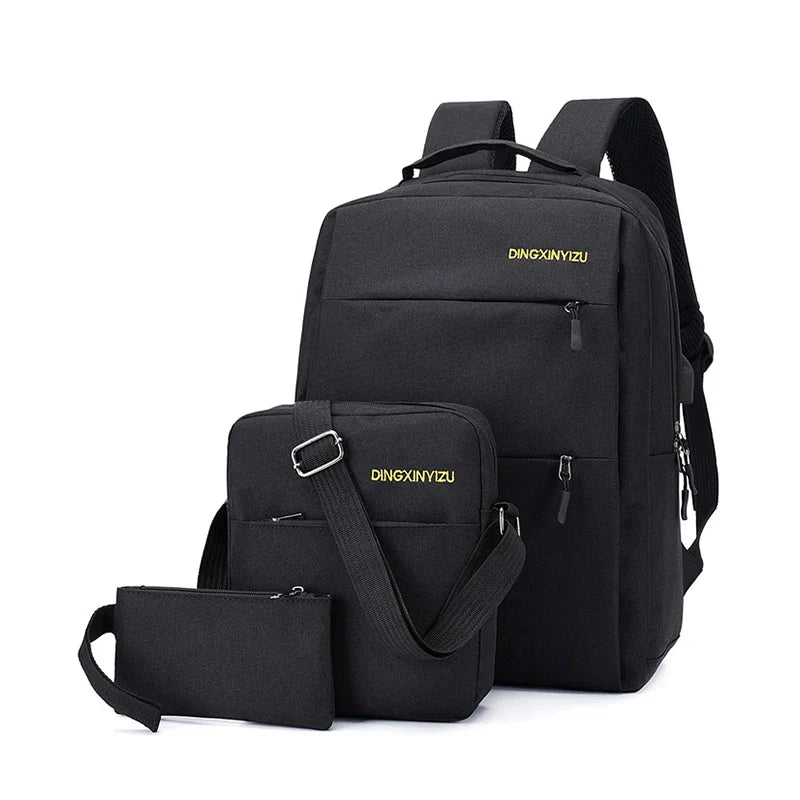 HKM-050899 15.6 Inch USB Charging Laptop Backpack with Fashionable Design and Multiple Compartments
