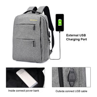 HKM-050899 15.6 Inch USB Charging Laptop Backpack with Fashionable Design and Multiple Compartments