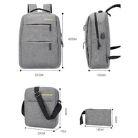 HKM-050899 15.6 Inch USB Charging Laptop Backpack with Fashionable Design and Multiple Compartments