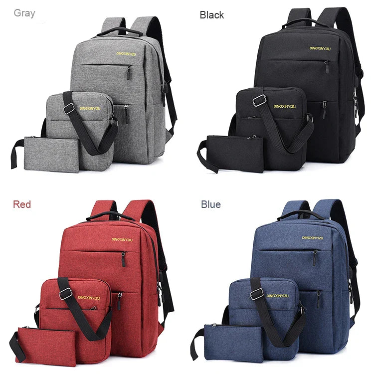 HKM-050899 15.6 Inch USB Charging Laptop Backpack with Fashionable Design and Multiple Compartments