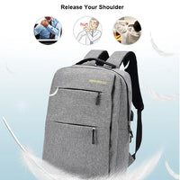 HKM-050899 15.6 Inch USB Charging Laptop Backpack with Fashionable Design and Multiple Compartments
