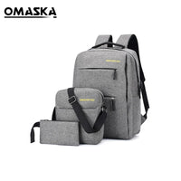 HKM-050899 15.6 Inch USB Charging Laptop Backpack with Fashionable Design and Multiple Compartments