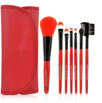HKM-050899 Professional 7-Piece Makeup Brush Set with Portable Bag – Available in Various Colors