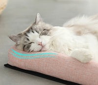 HKM-0509885 Rattan Summer Sleeping Mat in Pink, Gray, and Brown - Available in Sizes S, M, L