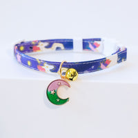 HKM-0510013 Cute Adjustable Cloth Dog Collar with Safety Buckle - XS to M Sizes Available