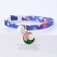 HKM-0510013 Cute Adjustable Cloth Dog Collar with Safety Buckle - XS to M Sizes Available