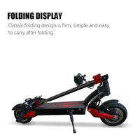 HKM-051027 Foldable 60V Dual Motor 1600W Electric Scooter for Adults with 10inch Solid Tires, Max Speed 70KM/h