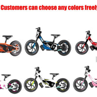 HKM-051091 16-Inch Electric Balance Bike for Kids with Steel Fork and 350W Motor