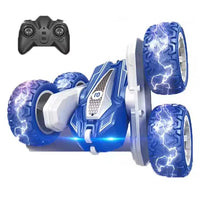 HKM-051091 2.4G Remote Control Double-Sided Stunt Car with 360 Degree Rotation and Lights, Ideal for Ages 5 and Up