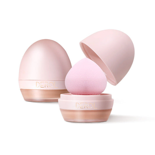 HKM-051091 Lightweight Foundation Concealer Cream with Makeup Sponge - Brightening, Moisturizing Liquid Foundation in 4 Shades