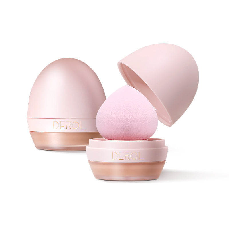 HKM-051091 Lightweight Foundation Concealer Cream with Makeup Sponge - Brightening, Moisturizing Liquid Foundation in 4 Shades