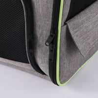 HKM-0512061 Large Capacity Portable Pet Backpack in Gray or Black - Breathable Oxford Cloth Design