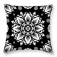 HKM-051219 Nordic Black and White Geometric Abstraction Peach Skin Pillowcase 45x45cm