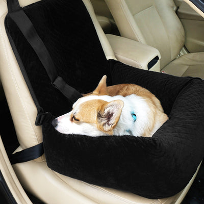 HKM-0512829 Portable Dog Car Seat Cushion - Black Plaid, Gray Plaid, Beige Plaid, Navy Grid, Green Plaid, Coffee Plaid, Pink Plaid - 52x50x58cm