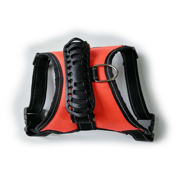 HKM-0513085 Comfortable Non-Strangling Dog Chest Harness - Breathable Oxford & Mesh Fabric for All Dog Sizes