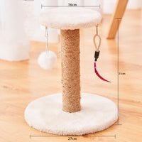 HKM-0513981 Durable Sisal Cat Scratcher with Various Styles for Kittens and Adult Cats