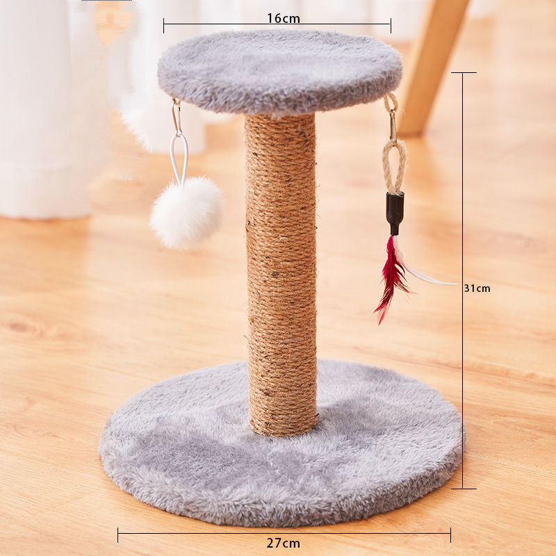 HKM-0513981 Durable Sisal Cat Scratcher with Various Styles for Kittens and Adult Cats