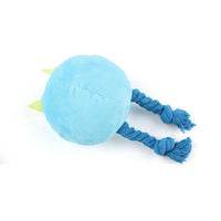 HKM-0515261 Durable Cartoon Dog Squeaky Toy - Chewable Teething with Knot Design, Ideal for Interactive Play and Teeth Cleaning