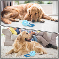 HKM-0515261 Durable Cartoon Dog Squeaky Toy - Chewable Teething with Knot Design, Ideal for Interactive Play and Teeth Cleaning