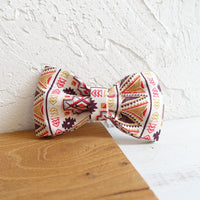HKM-0515773 Brown Pet Bow Tie Set with Adjustable Leash, Polyester Material, Multiple Sizes Available