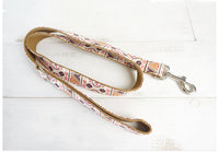 HKM-0515773 Brown Pet Bow Tie Set with Adjustable Leash, Polyester Material, Multiple Sizes Available