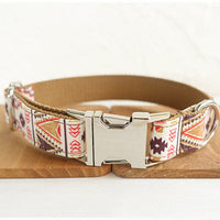 HKM-0515773 Brown Pet Bow Tie Set with Adjustable Leash, Polyester Material, Multiple Sizes Available