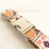 HKM-0515773 Brown Pet Bow Tie Set with Adjustable Leash, Polyester Material, Multiple Sizes Available