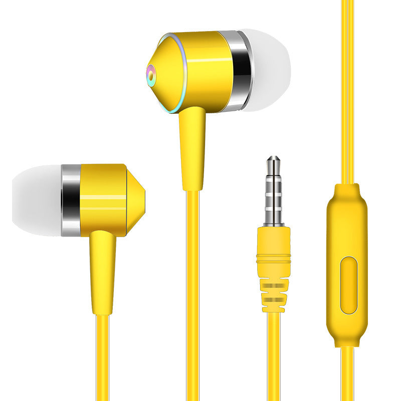 HKM-051859 In-Ear Wired Headset with Microphone, 3.5mm Plug, Crystal Cable, Silicone Earplugs